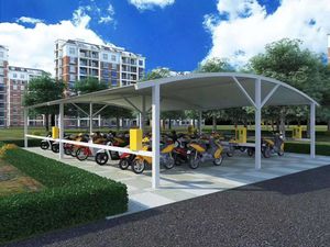 膜結(jié)構(gòu)停車棚