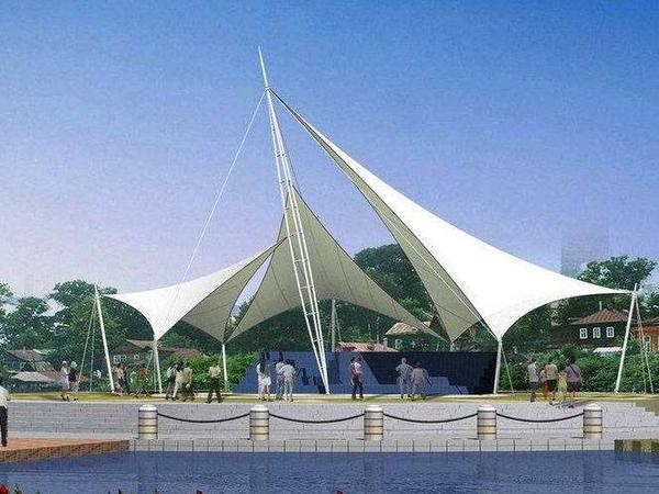 天桥连廊膜结构